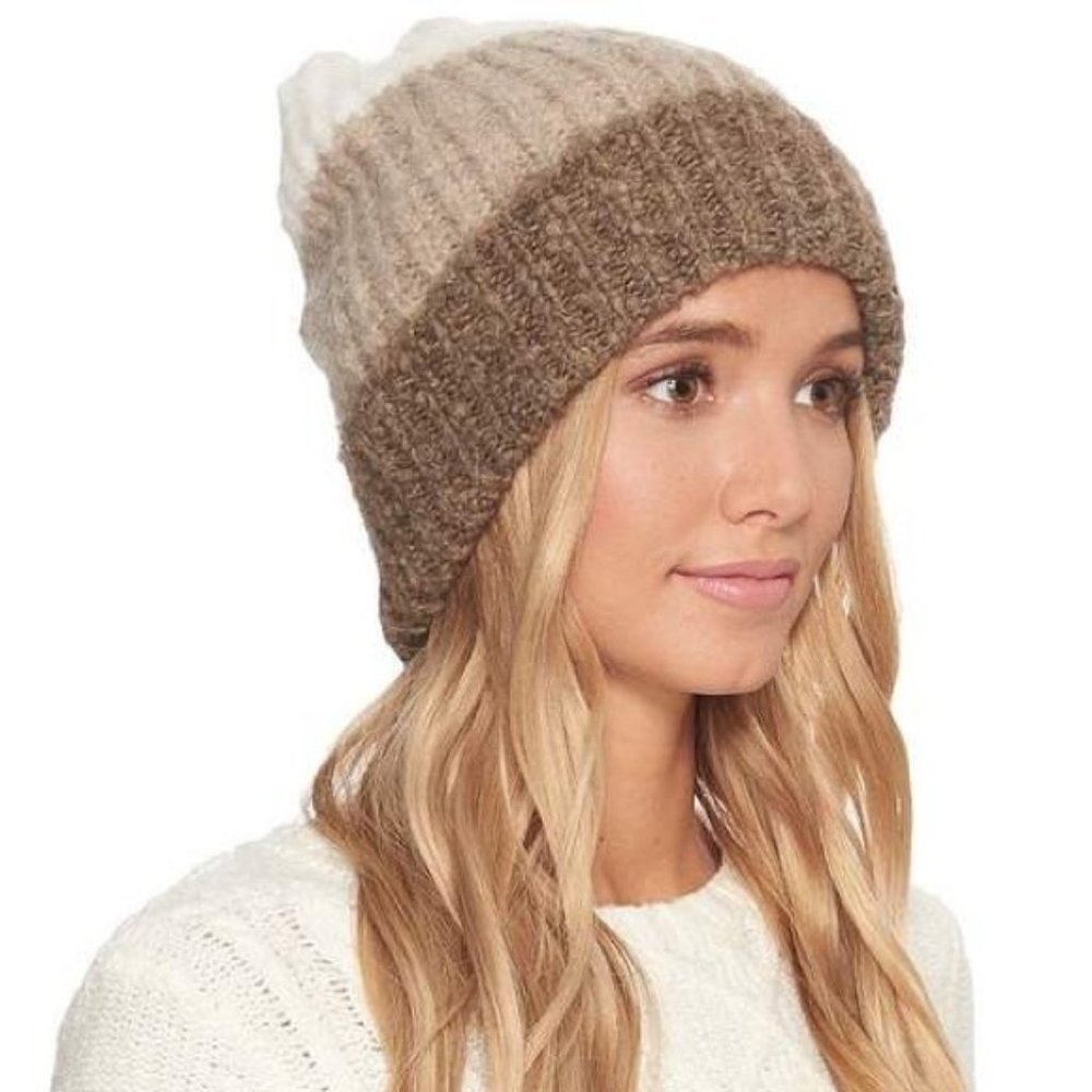 UGG Three Color Loft Pom Hat